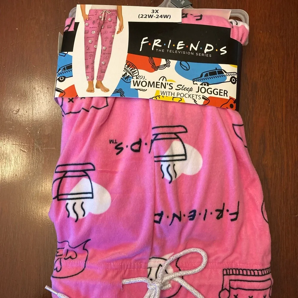 Warner Bros. F.R.I.E.N.D.S sleep joggers with POCKETS size 3X (22W-24W) - Picture 1 of 3
